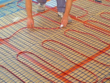 pose de plancher chauffant électrique Blanquefort